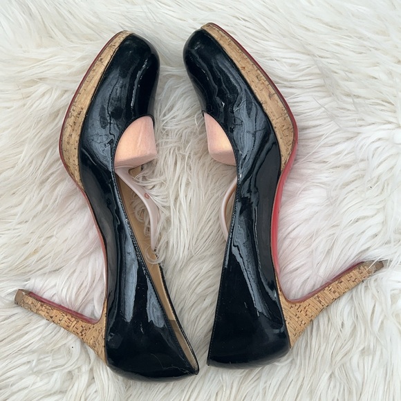 Christian Louboutin Patent Cork Pumps Size 41 - Picture 5 of 8